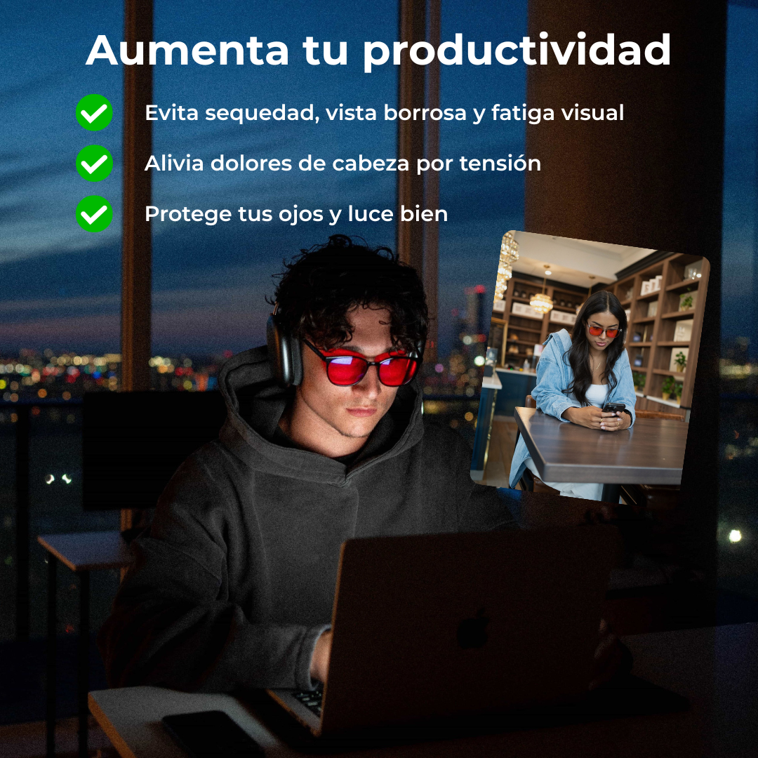 Gafas con Bloqueo de Luz Azul